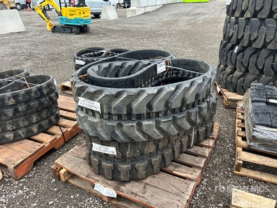 Quantity of (2) 350 x 54.5 x 86 Rubber Tracks - Fits Kubota KX040-4 KX121-3