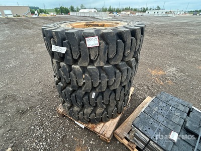 Quantity of (4) 1300-24 Solid Rubber Tires - Fits JCB 506-23TC 506-36 507-42