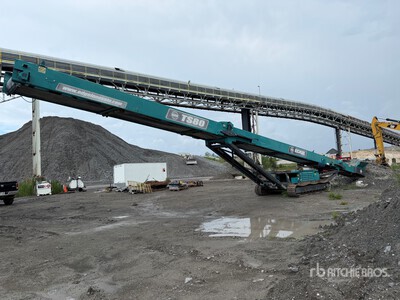 2018 Edge TS8040 x 80 ft Tracked Radial Stacking Crawler stacker Conveyor