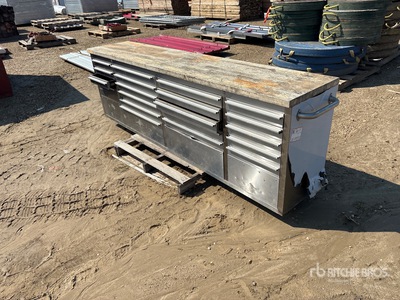 8 ft 20-Drawer Work Bench