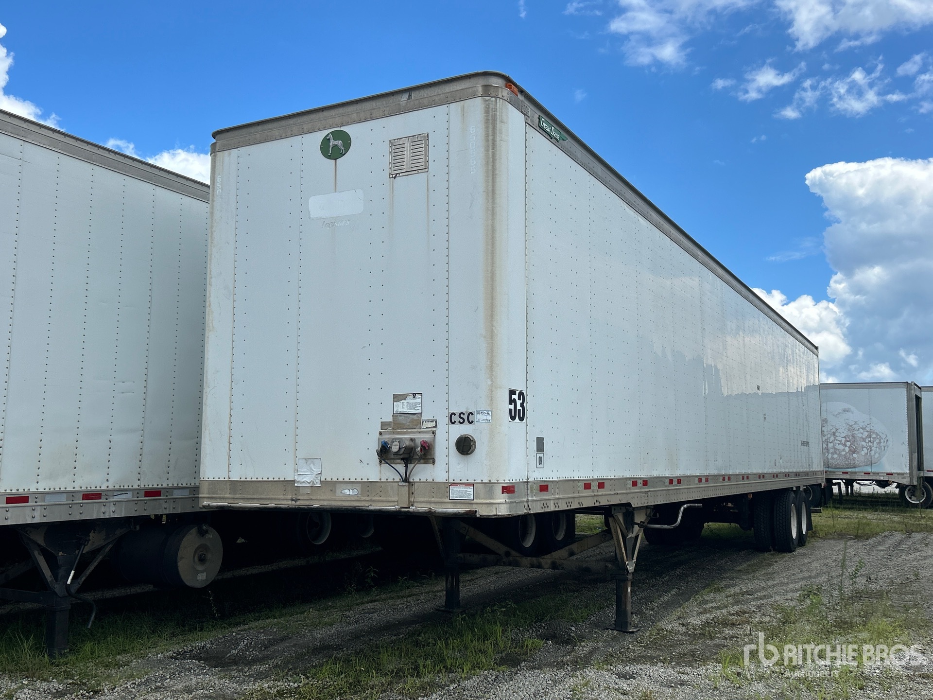 2013 Great Dane 53 ft x 102 in T/A Van Trailer