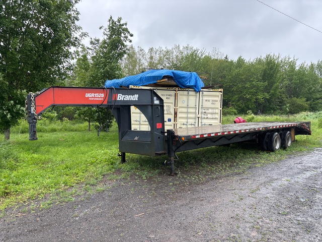 2021 Brandt UGR1526 30 ft T/A Gooseneck Equipment Trailer