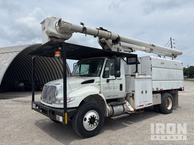 2011 Altec LRV58 63 ft on 2011 International Durastar 4400 4x2 Forestry Chipper Body Bucket Truck