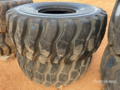 Quantity of (2) Bridgestone 23.5R25 Tires