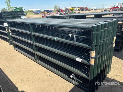 Quantity of (16) 2026 BYT MRG120 12 ft Steel Livestock Gate (Unused)