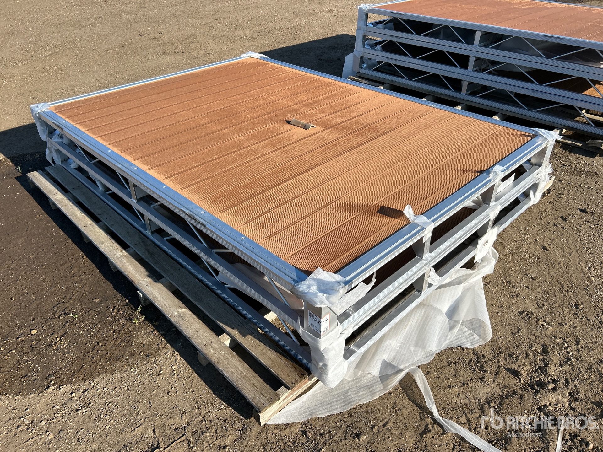 Quantity of (2) 2026 BYT BDF6 6 ft x 8 ft Aluminum Boat Dock Section Kit (Unused)