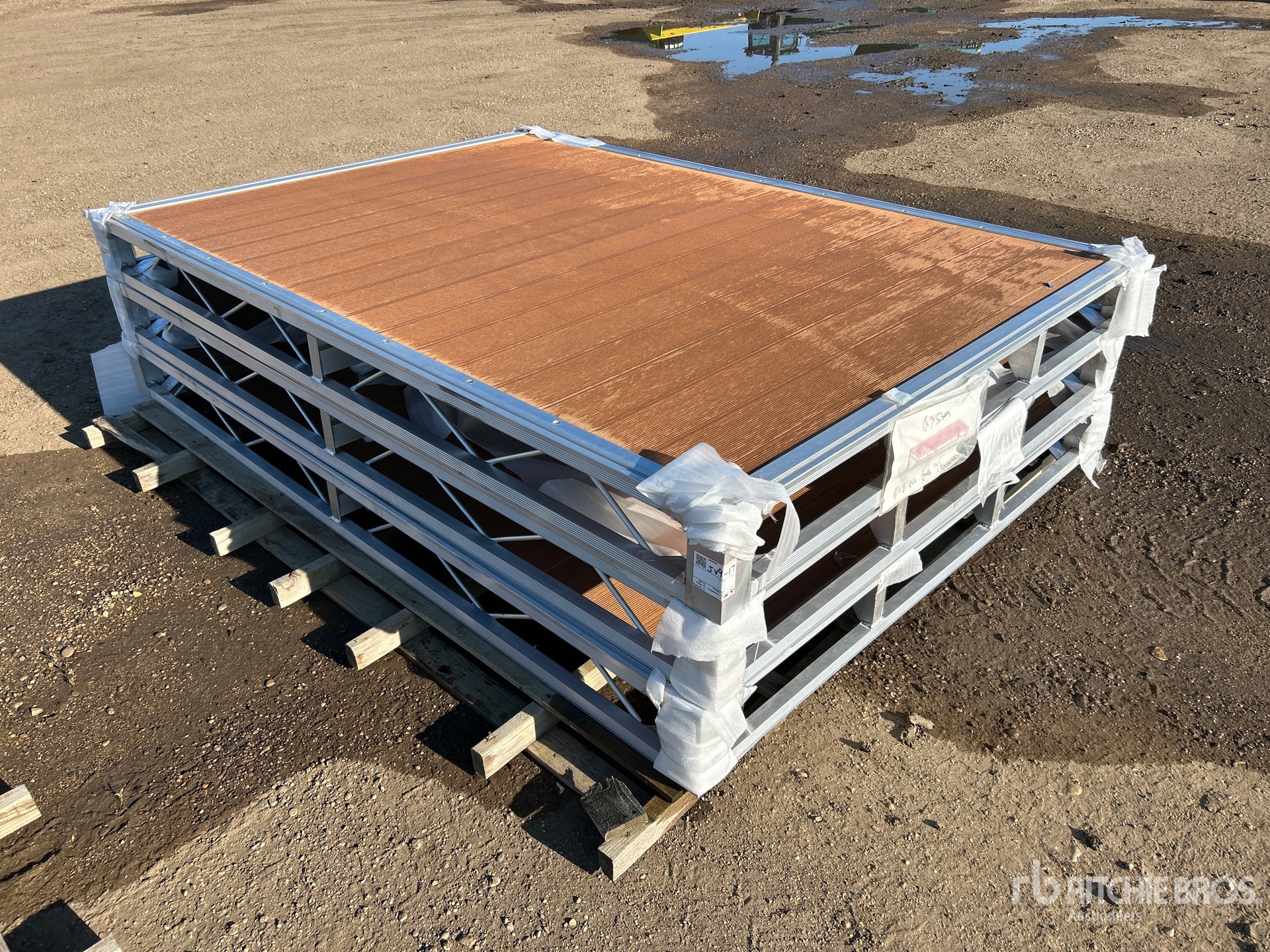 Quantity of (3) 2026 BYT BDF6 6 ft x 8 ft Aluminum Boat Dock Section Kit (Unused)