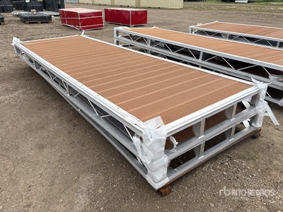 Quantity of (2) 2026 BYT BDF412 4 ft x 12 ft Aluminum Boat Dock Section Kit Divers - Équipement marine (Unused)