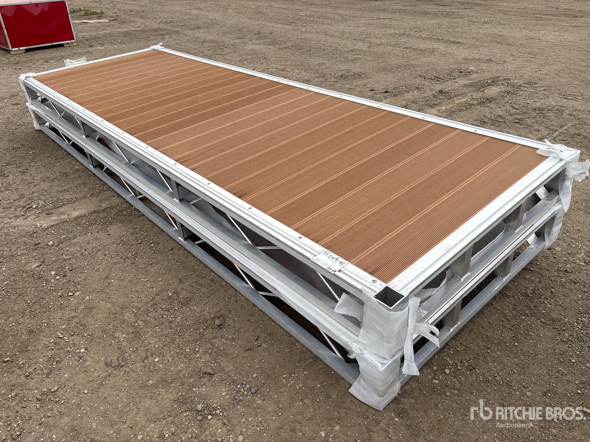 Quantity of (2) 2026 BYT BDF412 4 ft x 12 ft Aluminum Boat Dock Section Kit (Unused)