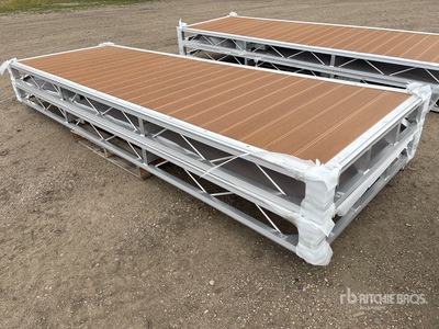 Quantity of (2) 2026 BYT BDF412 4 ft x 12 ft Aluminum Boat Dock Section Kit Divers - Équipement marine (Unused)