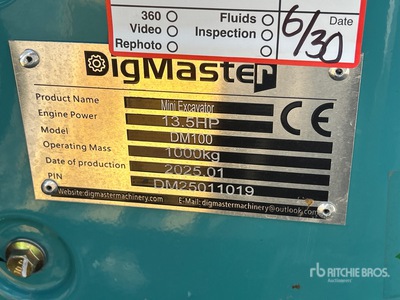 2025 Digmaster DM100 Mini Excavadora (Unused)