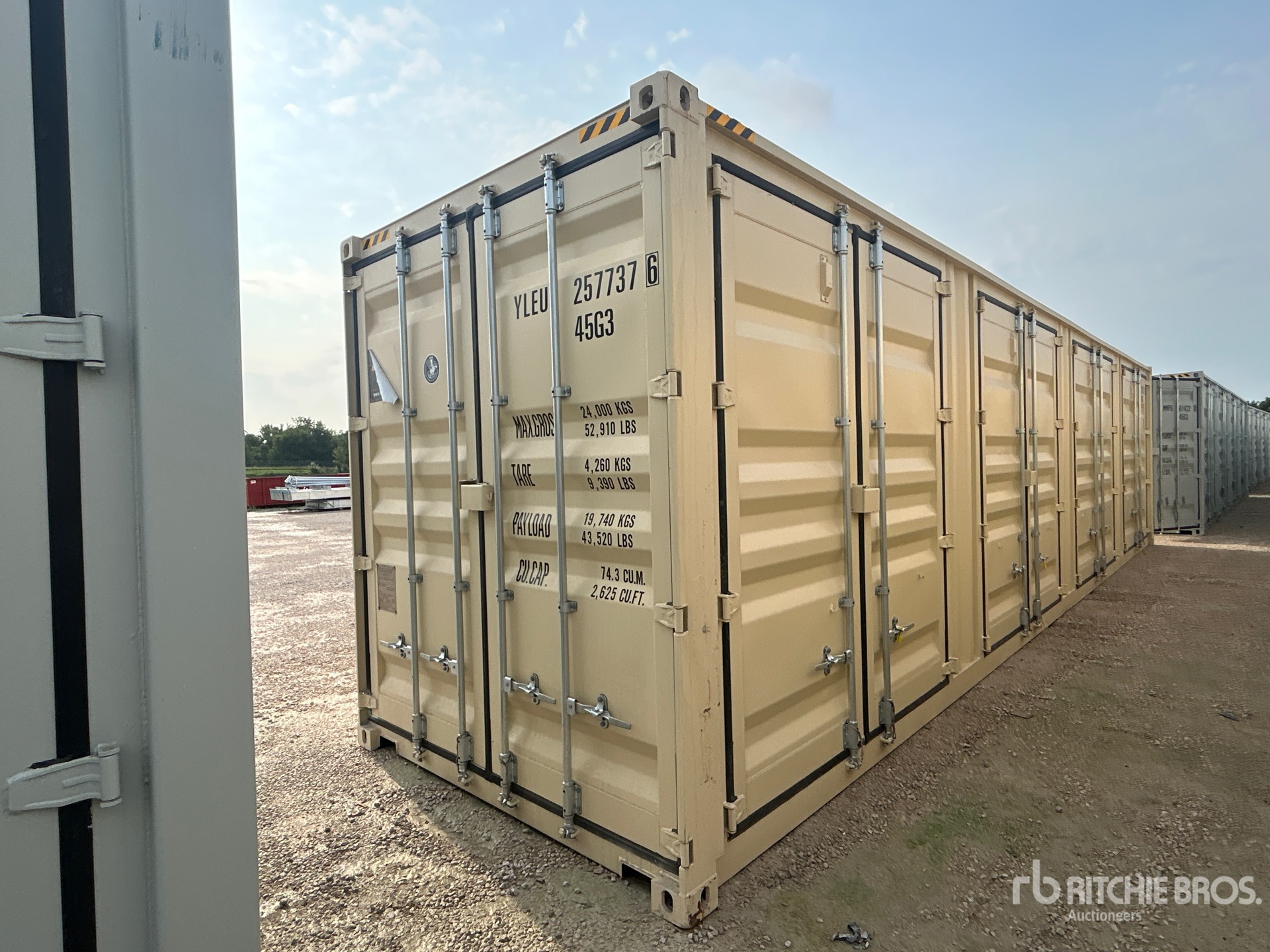 2026 40 ft High Cube Multi-Door Storage Container