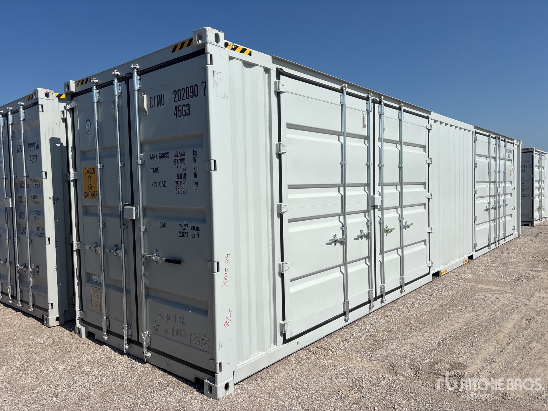 2026 40 ft High Cube Multi-Door Storage Container