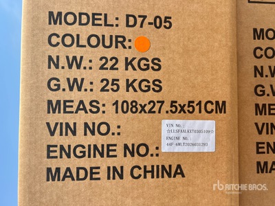 2026 Dirtbike 50R-D705 Motocross Bike (Unused)