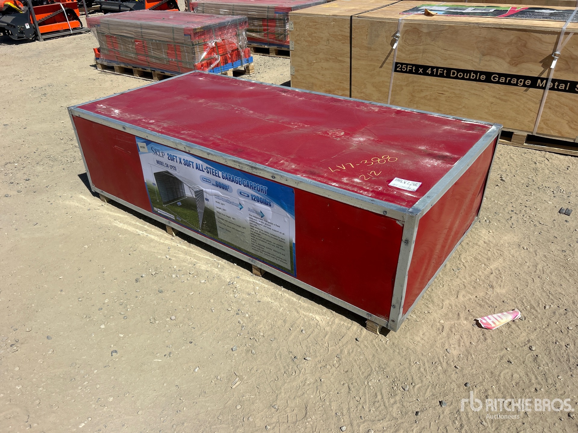 2026 SKLP SK-ZP20 30 ft x 20 ft All-Steel Carport (Unused)