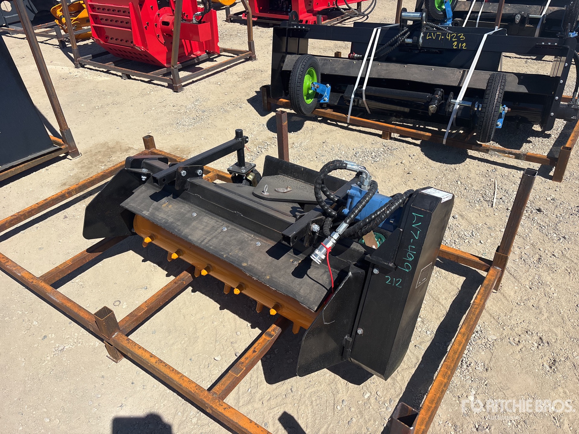 2026 GIYI GY-LPR42 43 in Mini Skid Steer Power Rake (Unused)