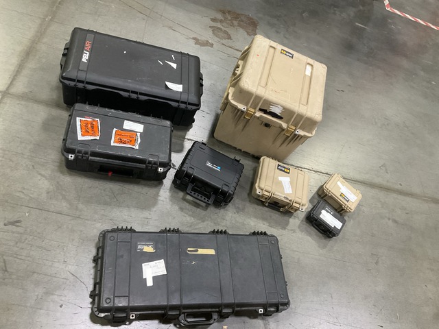 (123) Assorted Storage Cases