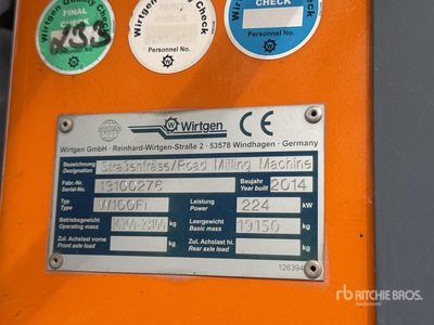 2014 Wirtgen W100Fi Raboteuse Sur Chenilles Tracked Autograde/Appareil de reprise