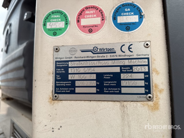 2013 Wirtgen W100Fi