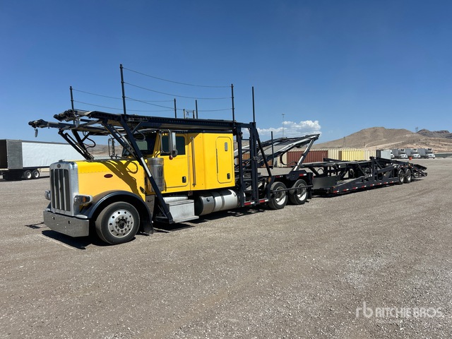 2014 Peterbilt 388 6x4 Sleeper Car Carrier Truck