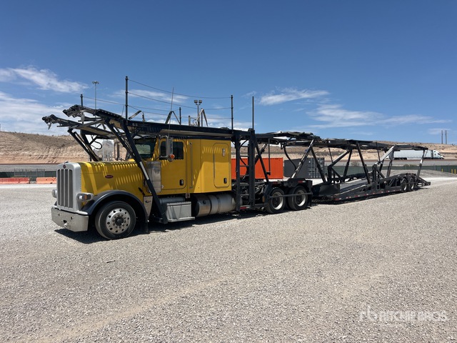 2014 Peterbilt 388 6x4 Sleeper Car Carrier Truck