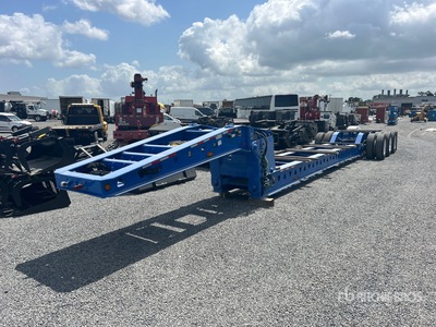 2007 Trail King TK80HDG-513 40 ton Tri/A Beam Removable Gooseneck Lowboy Trailer