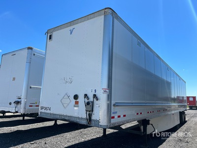 2014 Vanguard 53 ft x 102 in T/A Remorque fourgon