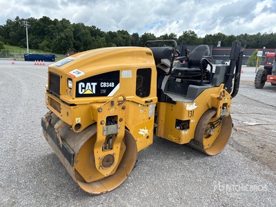 2015 Cat Cb34bxw Double Drum Roller