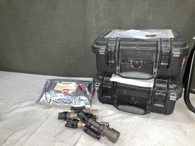 (24) Tactical Lights, (1) Cable Assembly, (2) Camcorders & Assorted Items