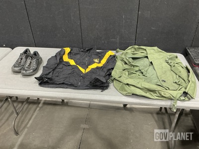 (59) Duffel Bags, (6) Fitness Jackets & (22) Pairs of Men's Running Shoes