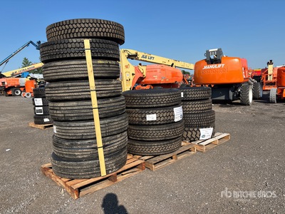 Quantity of (16) 11R22.5 Mixed Tires Tyres