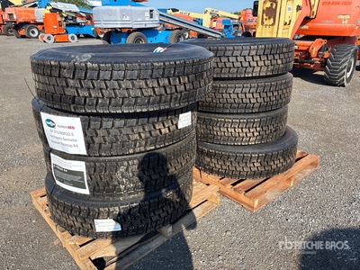 Quantity of (8) 315/80R22.5 Noktop Nokian 64 Tyres