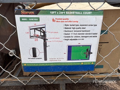2025 ZVOX SU-BC1824 18 ft x 24 ft Basketball Court w/Adjustable Backboard