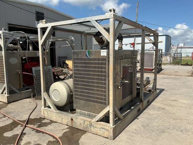 2009 Gardner-Denver Skid-Mounted 20K 20gpm water blaster 6068 JD engine 50ft 20K H/P Hose, 1, 20K zero Thrust Gun Water Pump
