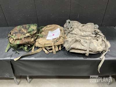 (15) Assault Packs, (2) Medical Bags, (4) Large Field Pack Sets & Assorted Items