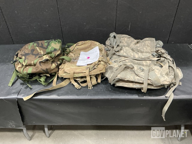 (15) Assault Packs, (2) Medical Bags, (4) Large Field Pack Sets & Assorted Items
