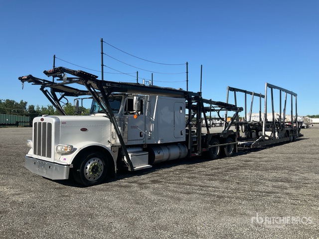 2017 Peterbilt 389 6x4 Sleeper Car Carrier Truck