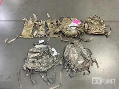 (102) Hydration System Carriers, (40) Assault Packs & Assorted Items