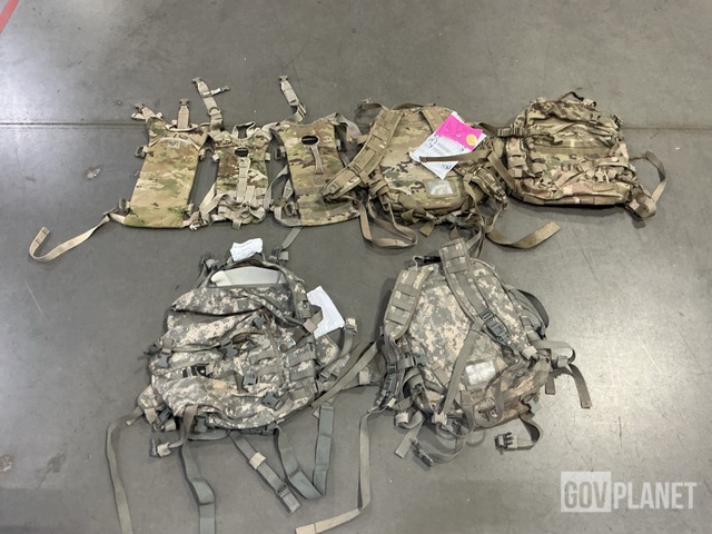 (102) Hydration System Carriers, (40) Assault Packs & Assorted Items
