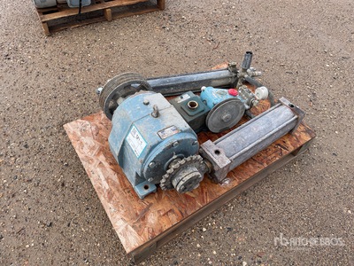(2) Gear box, (1) High Pressure Washer, (2) Hydraulic Cylinders