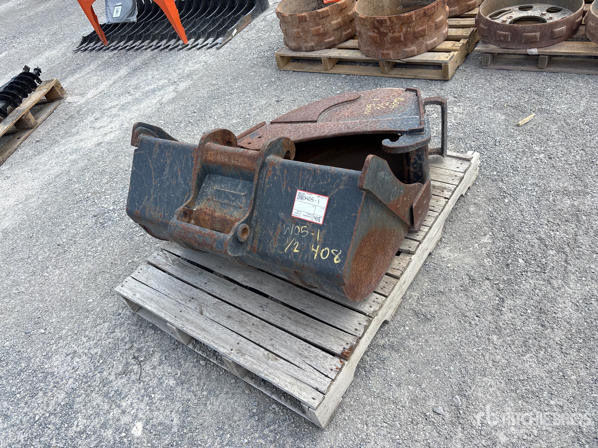 Quantity of (2) Pallets of Cleanup Excavator Bucket
