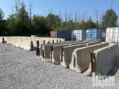 Quantity of (44) Concrete Jersy Barriers: 156"Lx36"H