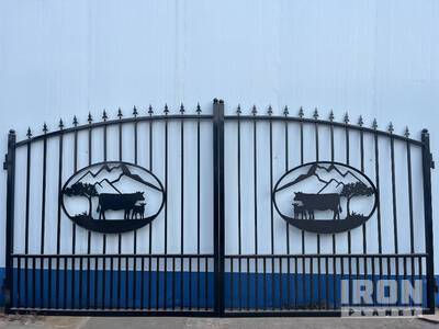 Greatbear 14ft Bi-Parting Wrought Iron Gate With " Driveway Gate (Unused)