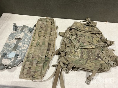 (13) Assault Packs, (43) Hydration Carriers & Assorted Items