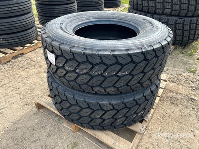 Quantity of (2) Boto 385/65R22.5 Tyres (Unused)