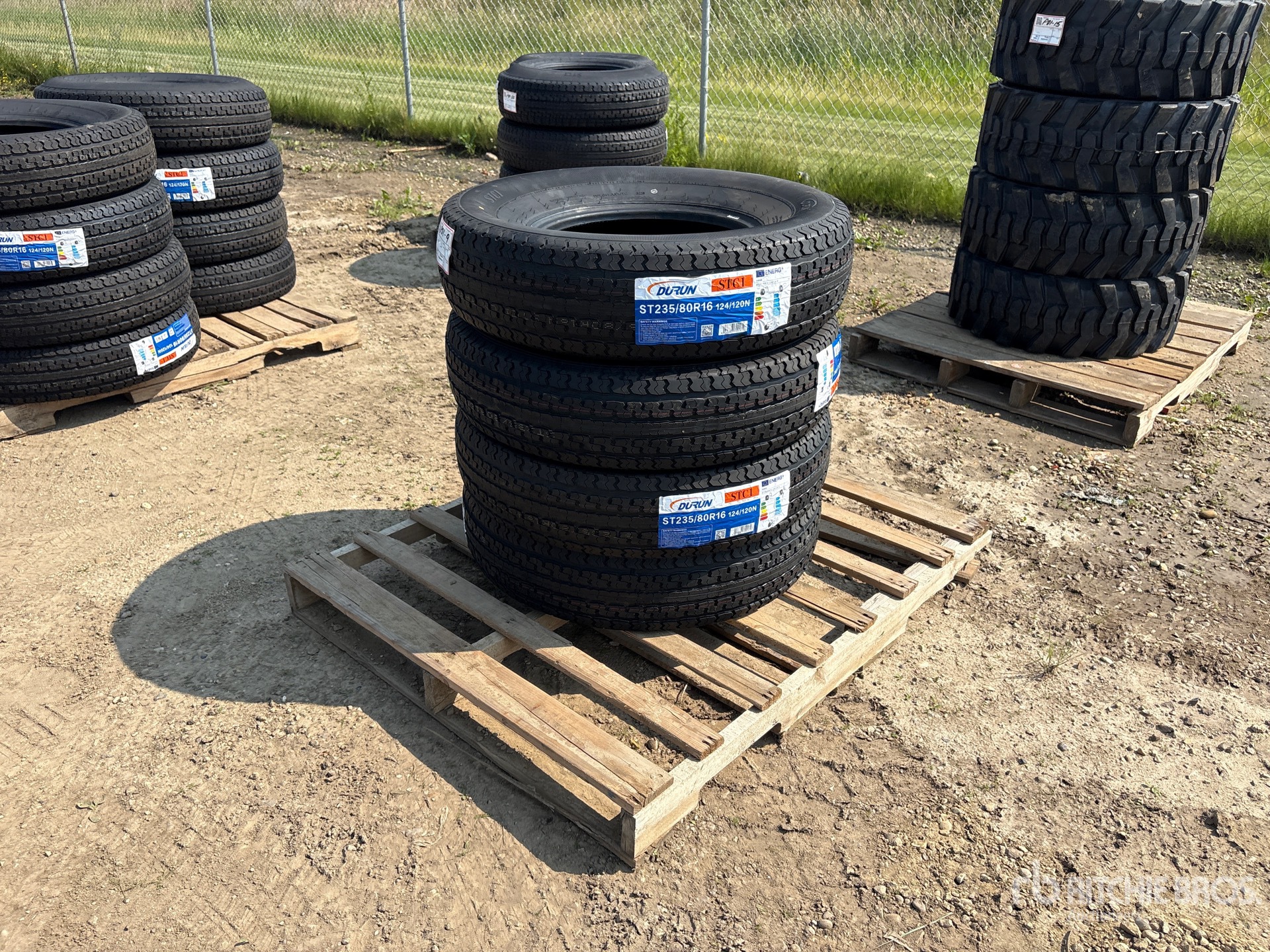 Quantity of (4) Durun ST235/80R16 Trailer Tires (Unused)