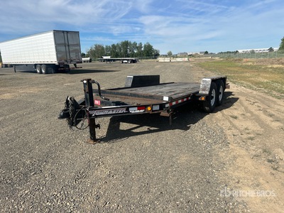 2016 Towmaster T-12DT 18 ft T/A Plataforma Basculante