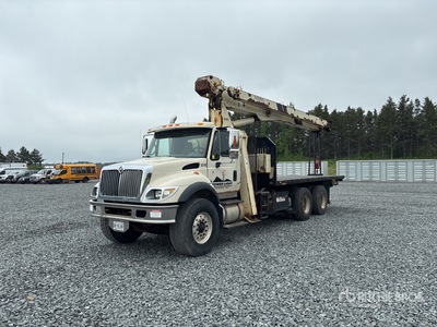 2004 National 600D 18 ton Straight Boom on 2004 International 7500 6x4 Boom Truck