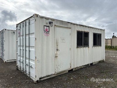 20 ft x 8 ft Skid-Mounted Containerized Mobile Office