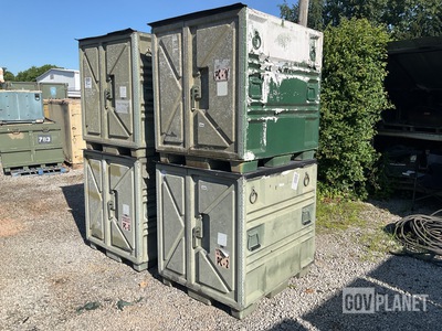 (4) Plastics Research Palcon Pallet Containers